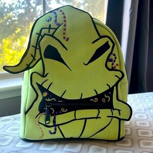 NWT nightmare before Christmas Oogie Boogie Loungefly mini backpack GLOWS N DARK
